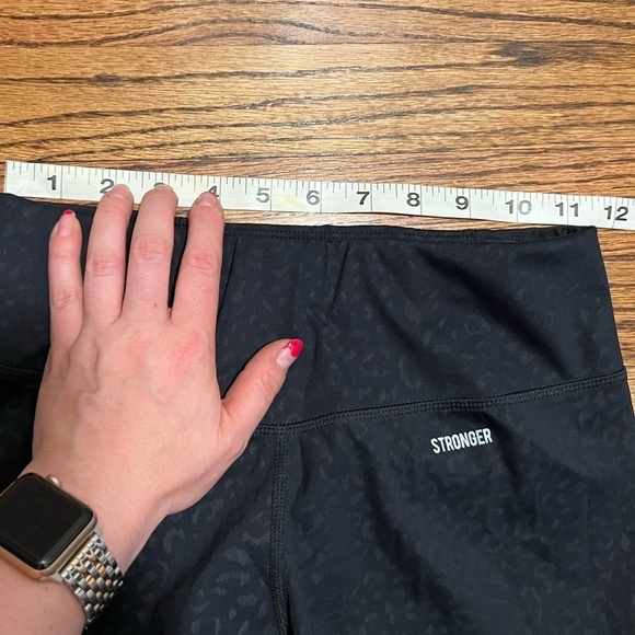 Stronger | Safari Collection Black Animal Print Leopard Sz S - Picture 6 of 8